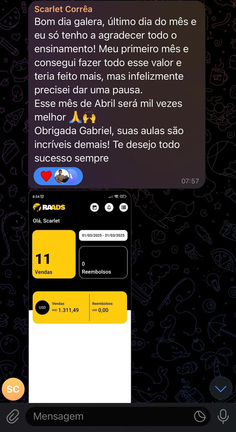 Depoimento aluno 3