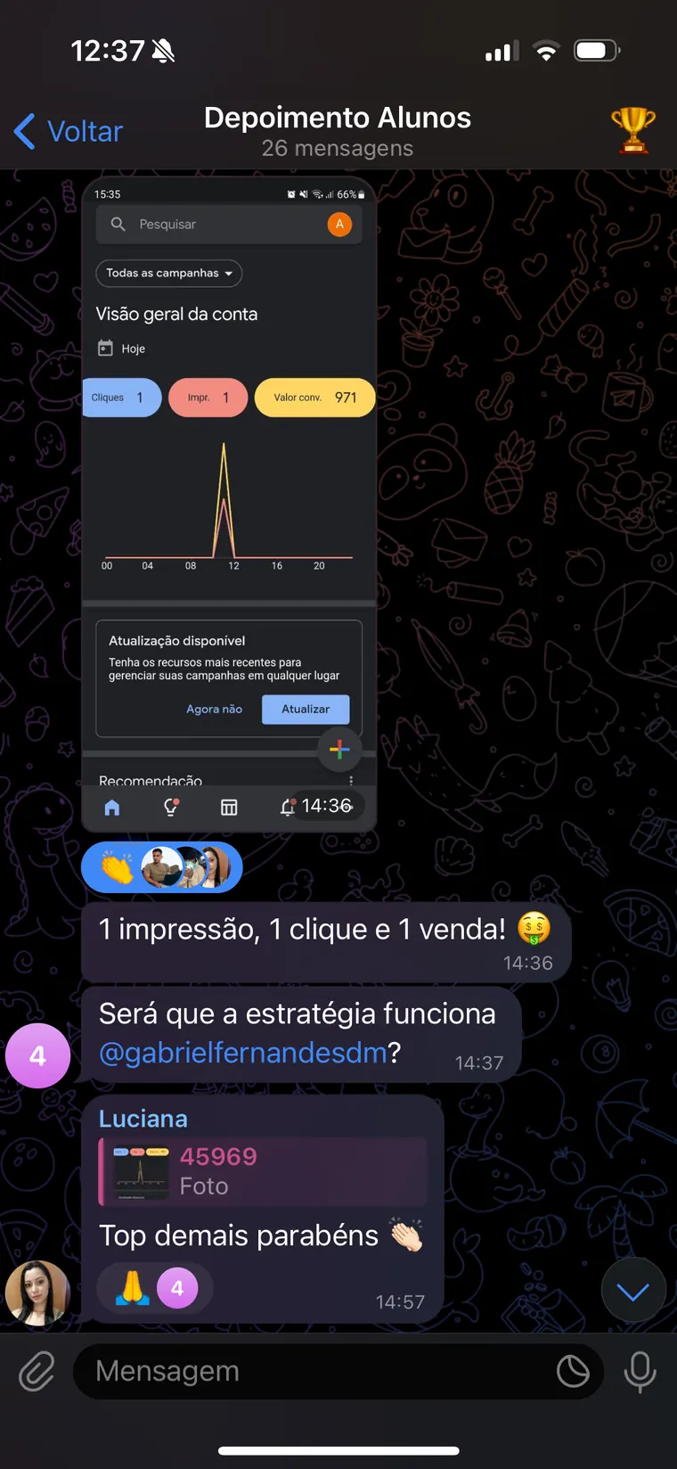 Depoimento aluno 4